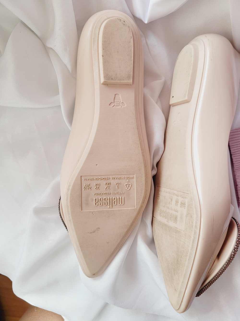 Melissa Women’s Pink Heart Ballet Flats Size 8M - Picture 10 of 10
